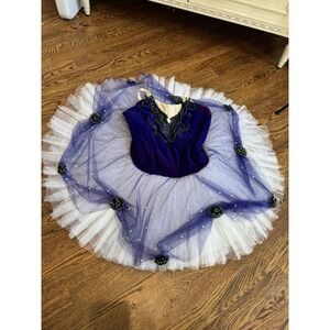 Classical Ballet tutu Performance quality Purple‎ Velvet Beading XXS Sugar Plum